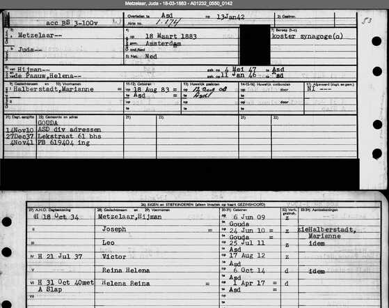 Archiefkaart Metzelaar, Juda - 18-03-1883 - A01232_0550_0142