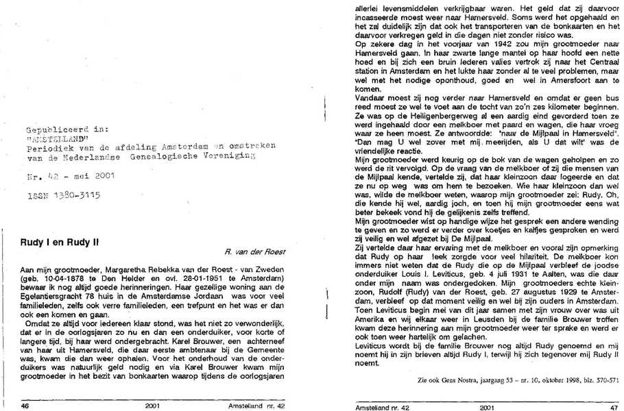 © R. van der Roest, mei 2001