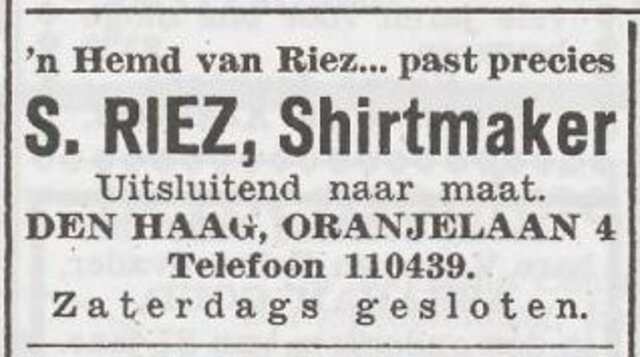 Advertentie van Simon Riez