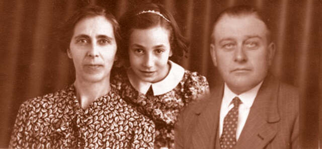Benjamin Goudeketting en Bertha van Cleef met hun dochter