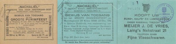 Twee toegangskaarten.