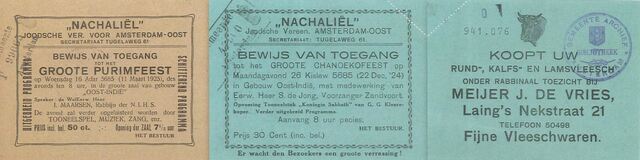 Twee toegangskaarten.