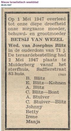 Betsij Blitz-van Wezel