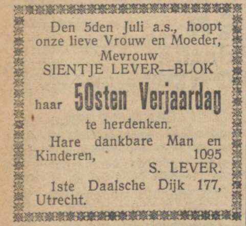 Bron: Nieuw Israelietisch weekblad 29-6-1928
