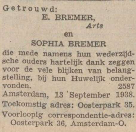 Bron: Nieuw Israelitisch weekblad 16-9-1938