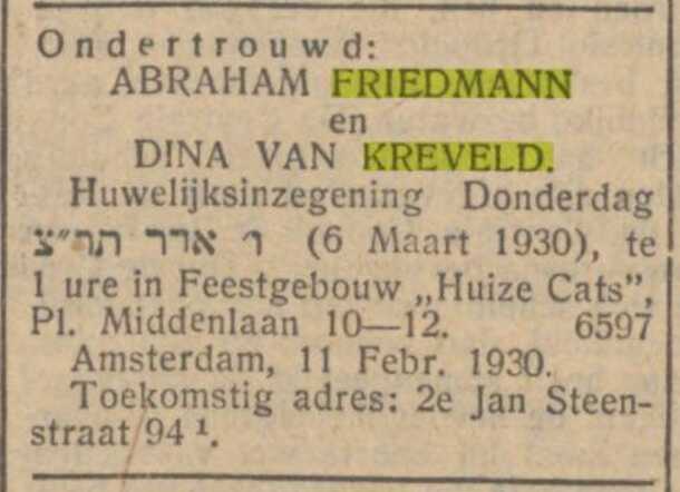 Bron: NIW 14-2-1930