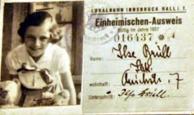 Ausweis of Ilse Brüll
