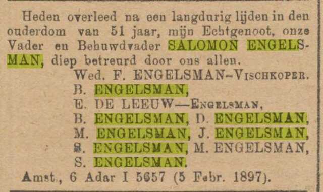 Salomon Engelsman (niw 12.2.1897)