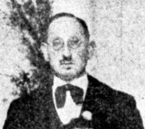 De Graafschap-bode  nieuws- en advertentieblad  21 februari 1928, pag. 1.(Uitsnede) David Groenheim.