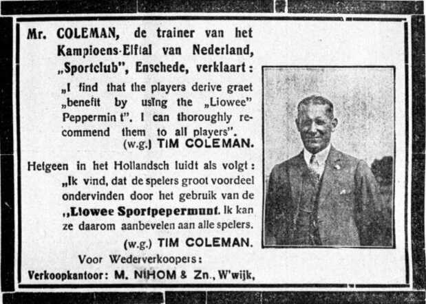De Graafschap-bode,  nieuws- en advertentieblad, 31 december 1926, pag. 11. Advertentie fa. M. Nihom &  Zoon te Winterswijk4.