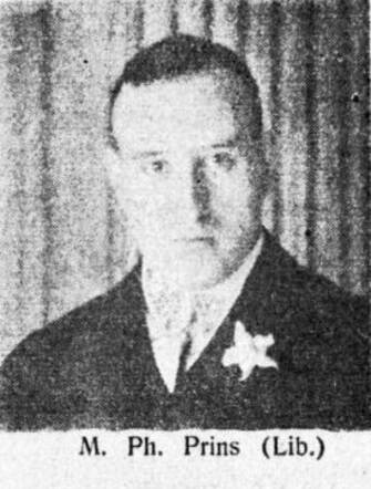 De Graafschap-bode, nieuws- en advertentieblad, 6 september 1939, pag. 8. Wethouder Maurits Philip Prins te Dinxperlo.
