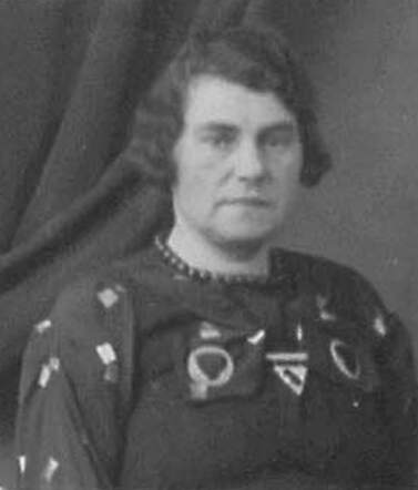 Dina Fredrikstadt-Groenteman  SAA kaart 745-18924v
