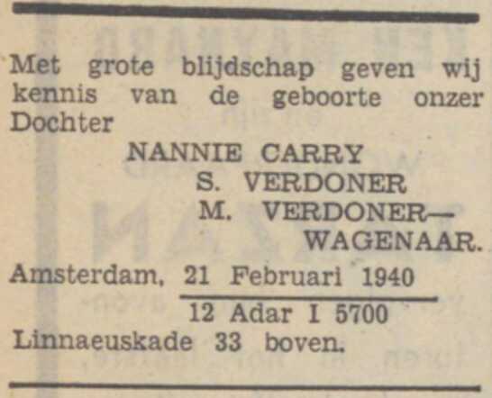 Nancy Carry Verdoner