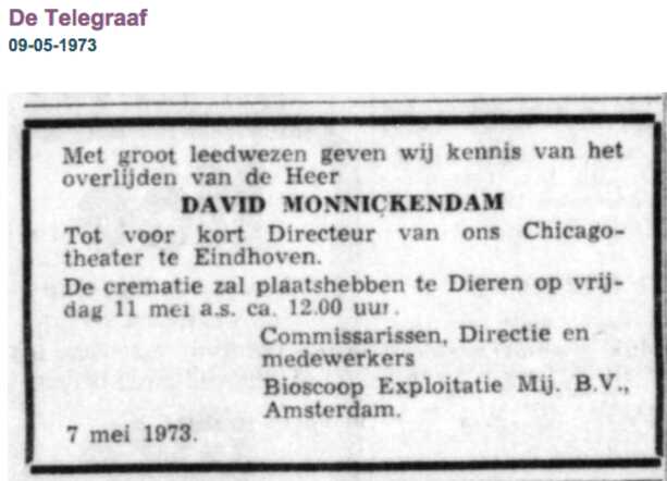 Familiebercith David Monnickendam Wijnbergen