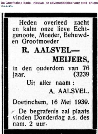 Familiebericht Aalsvel-Meijers
