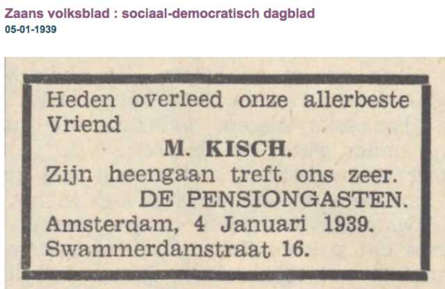 Familiebericht Meijer Kisch