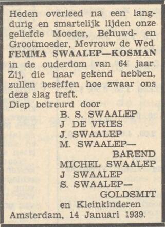 Femma Swaalep Kosman