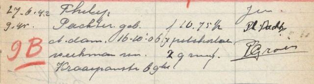 Fouilleringsrapport 27-06-1942 Ph Pachter