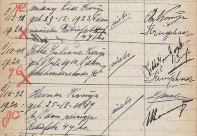 Fouilleringsrapport Hijman Konijn-08-12-1942
