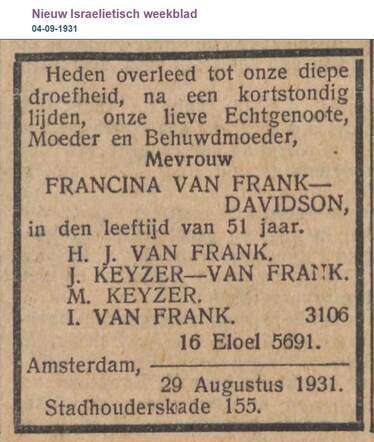 Fransje van Frank-Davidson