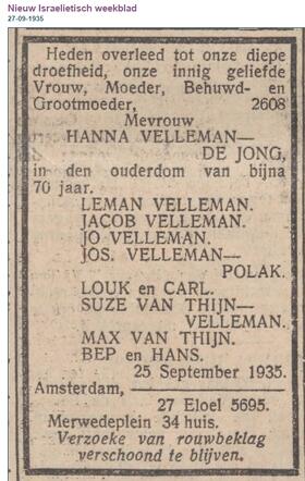 Hanna Velleman- de Jong