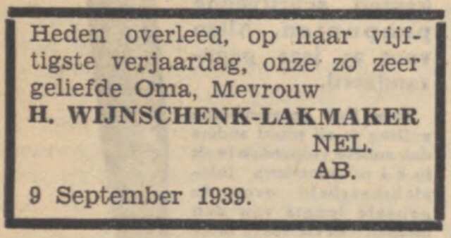 Helena Wijnschenk-Lakmaker
