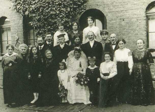 Huwelijk van de familie Keizer in Krefeld-Linn, 1915