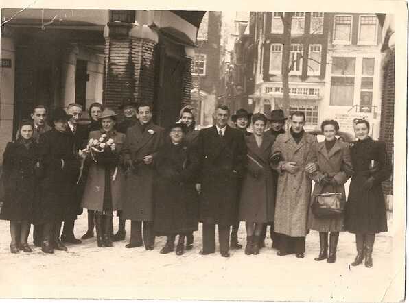 Paul Weinmann op een bruiloft, 31 januari 1942 in Amsterdam