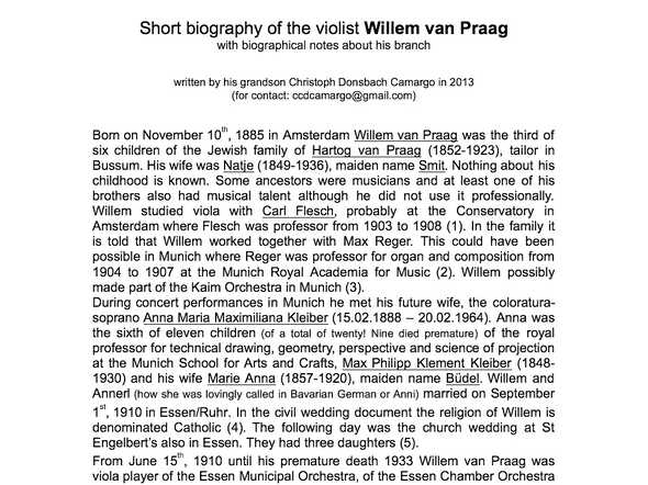 biografie van willem van praag