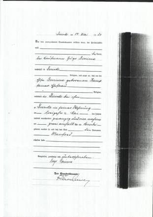 Geboorteakte van Manfred Benima