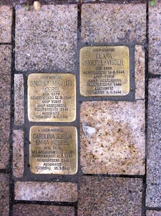 Struikelstenen familie Moerel Tilburg