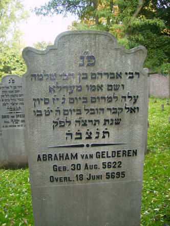 Grafsteen Abraham van Gelderen