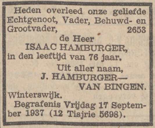 Isaäc Hamburger