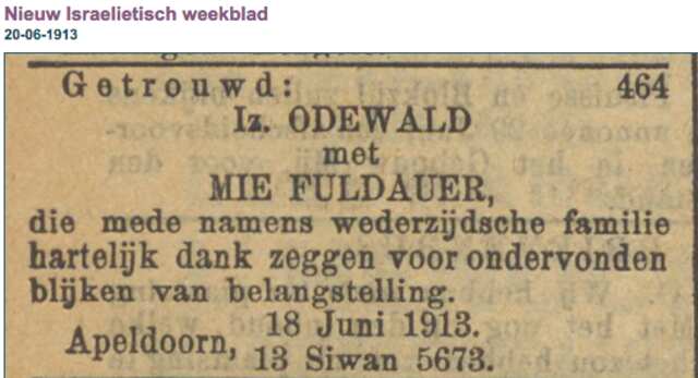 Izaak Odewald Mietje Fuldauer