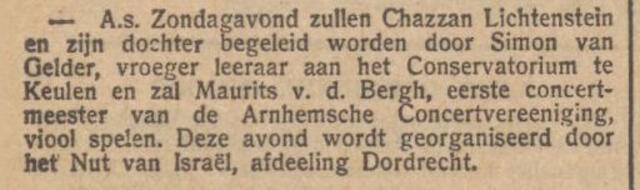 Nieuw Israelietisch Weekblad, 13 maart 1936