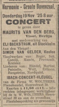 Nieuwsblad van het Noorden, 14 november 1925