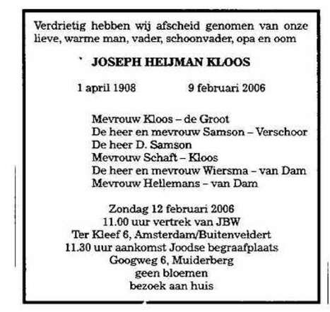 Joseph Hijman Kloos