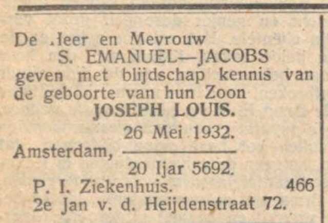 Joseph Louis Emanuel