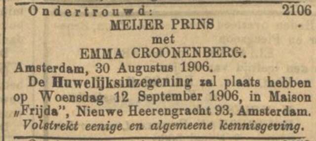 Meijer Prins & Emma Croonenberg