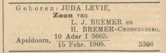 Juda Levie Bremer