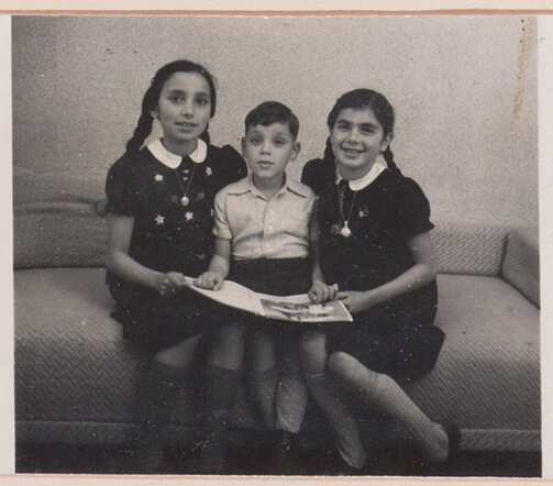 from left to right Marianne Mirjam, Michael Willem and Ruth Margarete Kober