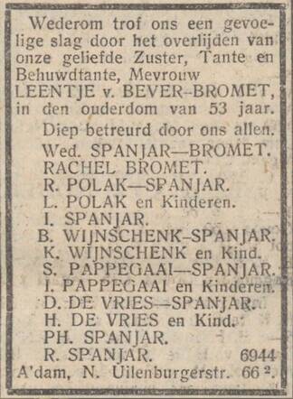 Leentje van Bever-Bromet