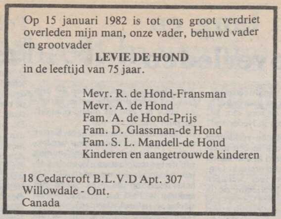 Levie de Hond