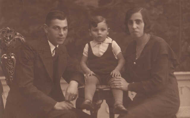 Hijman Lierens met zijn ouders Hartog en Catharina Elisabeth Lierens-de la Penha