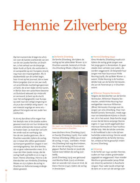 Artikel over Hennie Zilverberg