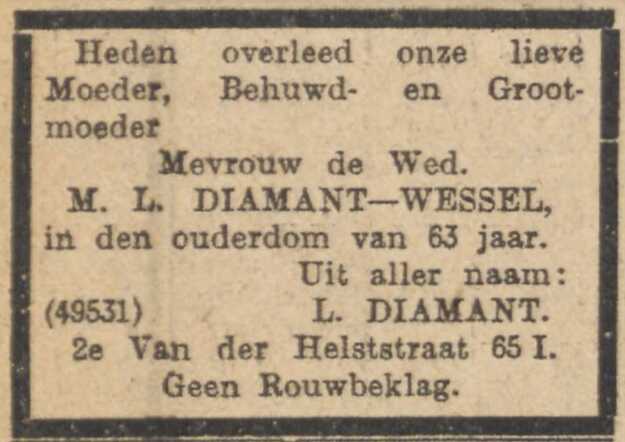 Margaretha Diamant Wessel