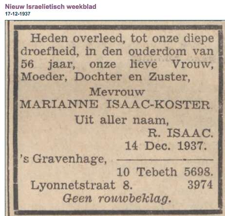 Marianne Isaac-Koster