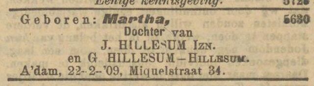 Nieuw Israelietisch Weekblad 26 februari 1909