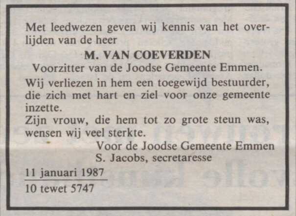 Maurits Jacob van Coeverden