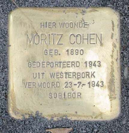 Moritz Cohen Stolperstein gelegd op vrijdag 13 februari 2015